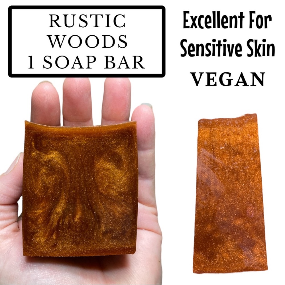 1 Bar, Handmade Soap, Rustic Woods, Vegan, Great Gift Idea! ( PRICE IS FIRM )